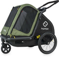 Dog Trailer Pluto M grün/schwa