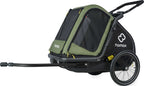Dog Trailer Pluto M grün/schwa