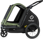 Dog Trailer Pluto M grün/schwa